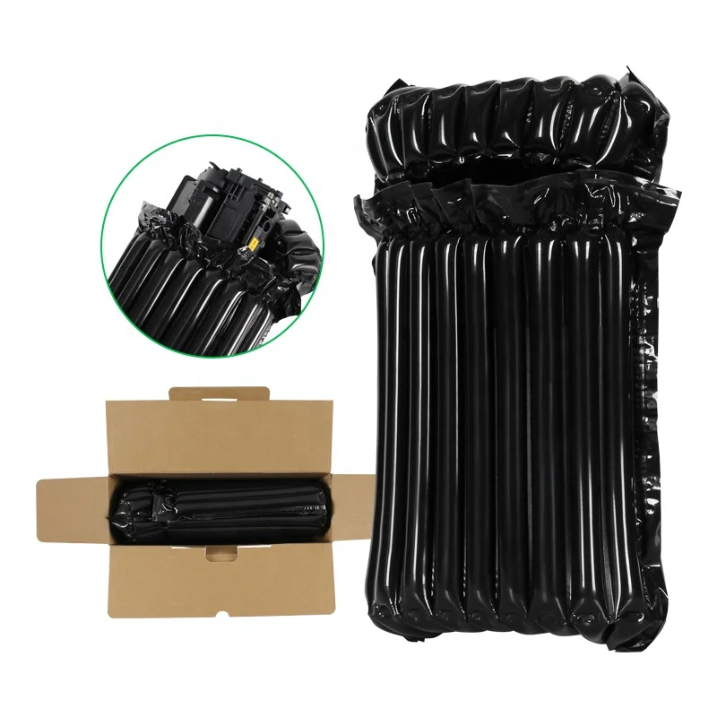 Black Color 100-200 microns Protective Cushion Wrapping Inflatable Air Column Bag