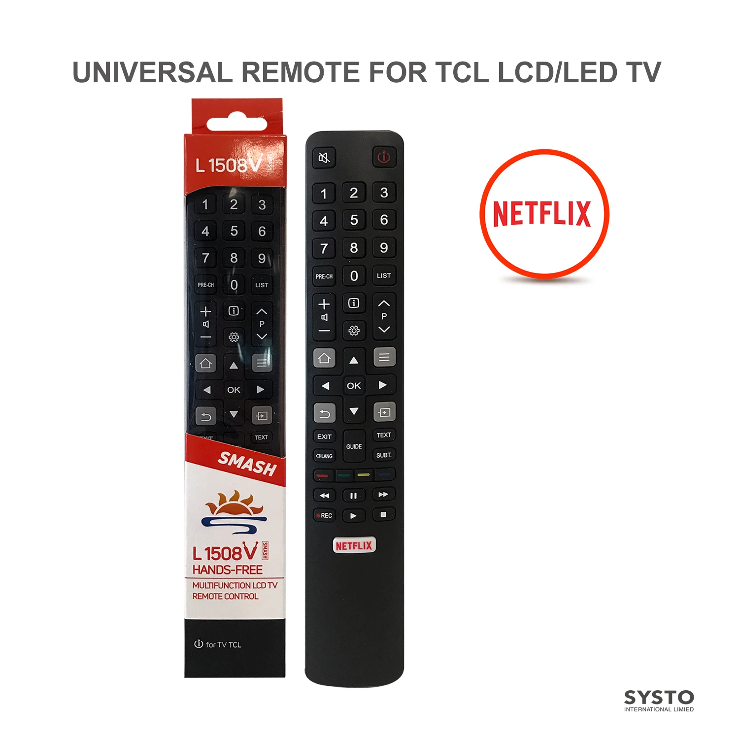 SYSTO L1508V Replacement IR TV Remote Control RC802V FMR1 FNR1 FUR6 Voice Remote Control For Android 4K Smart TV Netflix YouTube