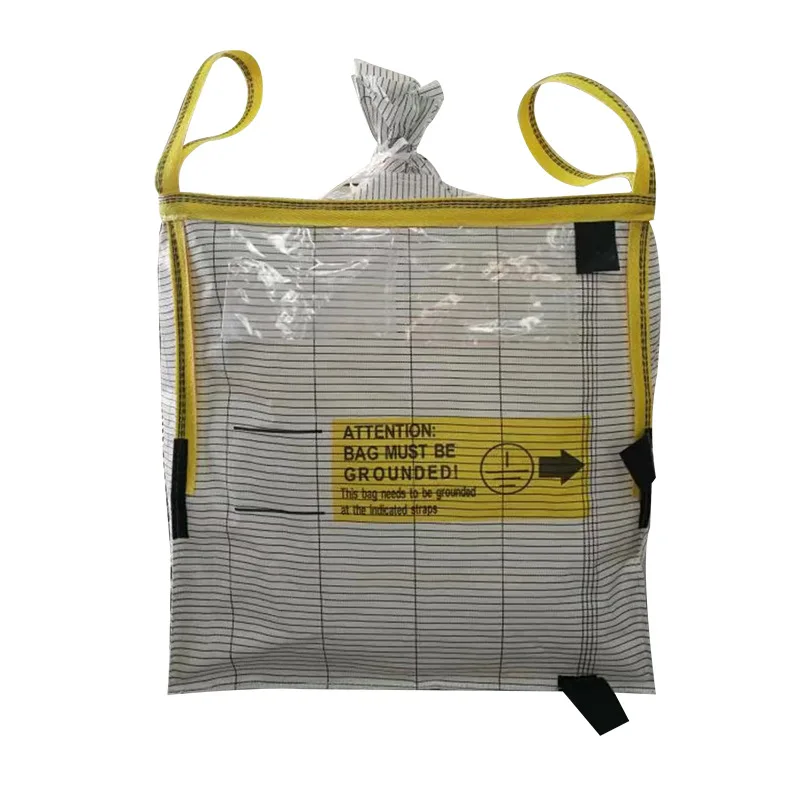 Factory Direct Big Bag Conductive FIBC Super Sack anti Static electric conductive Type C Jumbo Bulk Bag for Dangerous