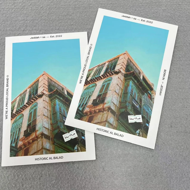 Recyclable Paper Thank You Card For Small Business Color Printing Postcard Custom Print