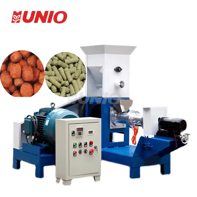 Dog Cat Bird Food Granulator Machine Pet Feed Extruding Machine Floating Fish Frog Feed Pellet Extruder Machine
