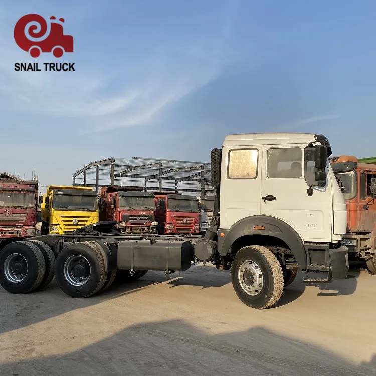 BEIBEN 6x4 used 10 wheelers prime mover engine new tires tractor truck