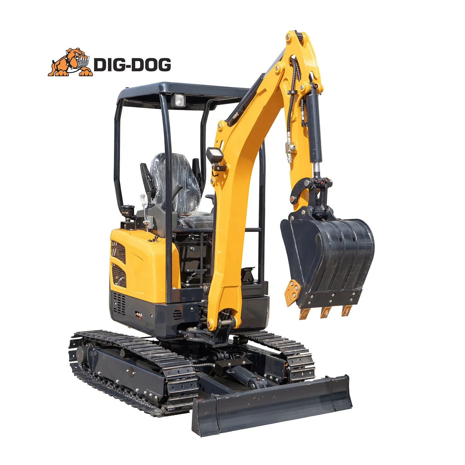 DIG-DOG factory outletmini esxcabadora DG20 2 ton Manual automatic mini digger with replaceable attachments suitable ISO and CE