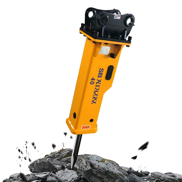 SB Series Excavator Tractor Hydraulic Rock Breaker Hammer Top Type Jack Hammer with Spare Parts for Excavator