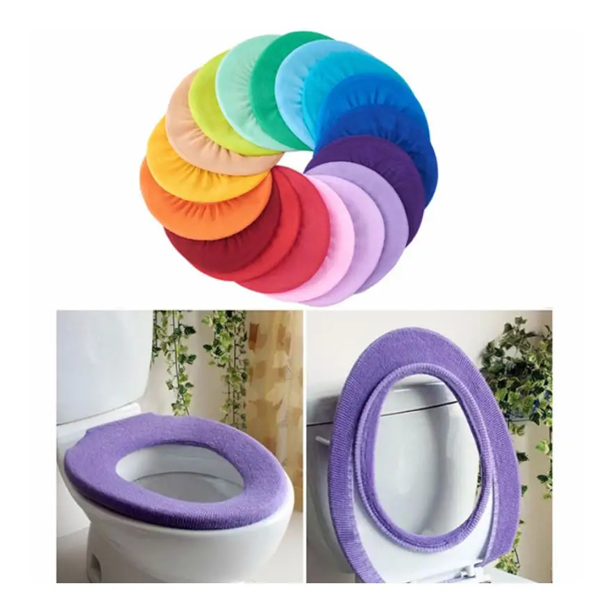 Hot Sale Comfortable Bathroom Toilet Seat Cover Closestool Washable Soft Warmer Mat Pad Cushion Toilet Seat Cover