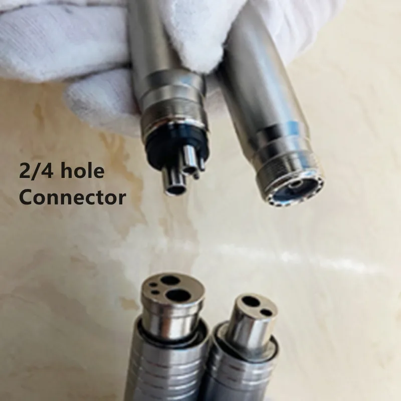 Dental Max3 LED High Speed Handpiece E-generator Push Button  Air Turbine 4 Water Way 2/4 Hole