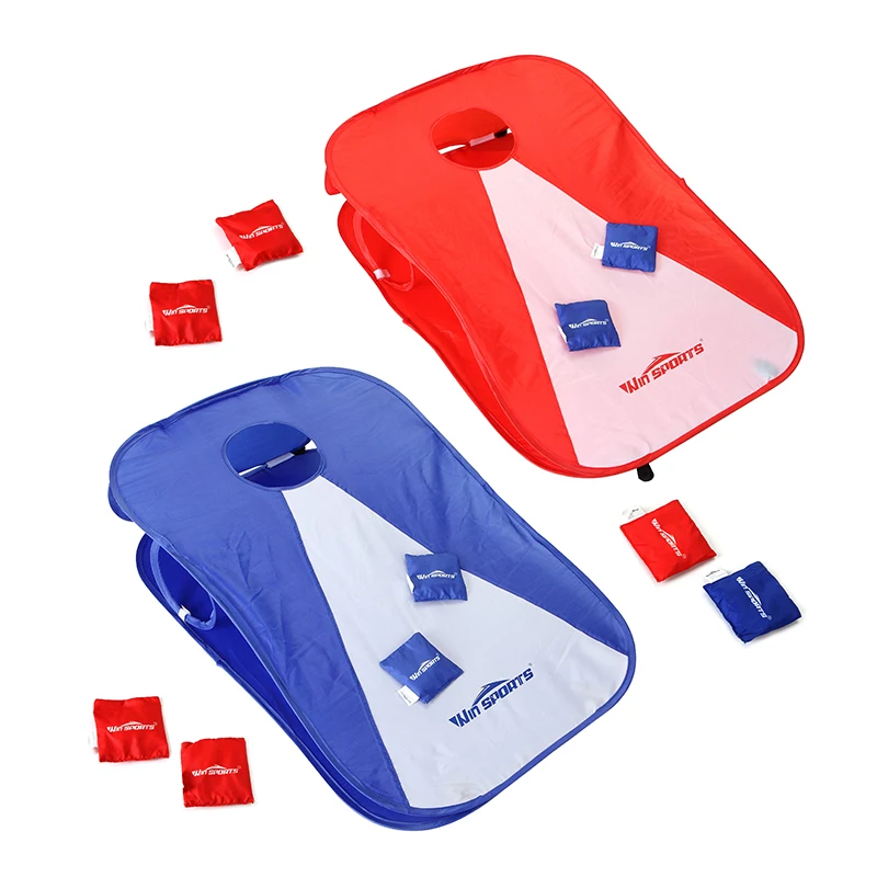 Indoor Outdoor 3 in 1 Plastic Ladder&cornhole bean bag &washer toss Combo outdoor game set