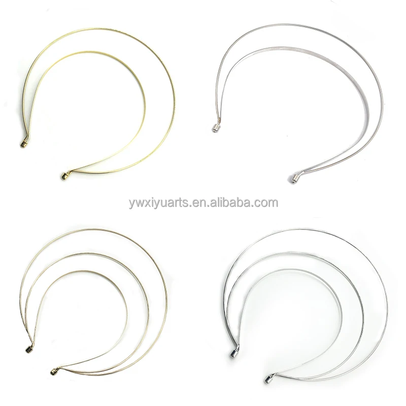 Double Treble Angel Halo Crown Metal Headband for Headdress Millinery Supplies