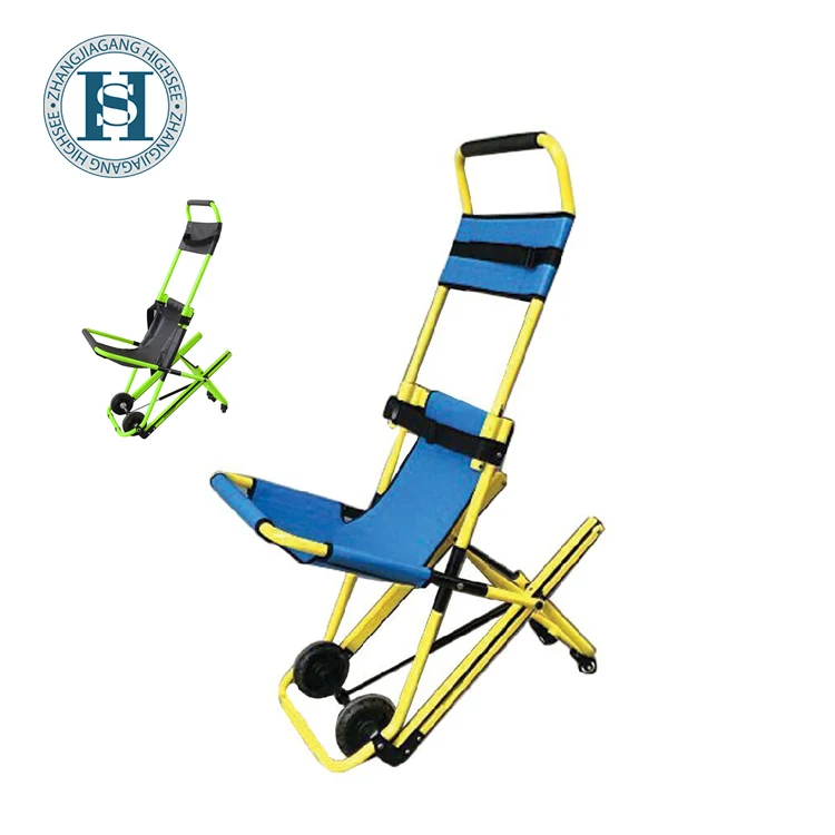 Portable Hospital Evacuation Medic Emergency Foldaway Wheelchair Climbing Stair