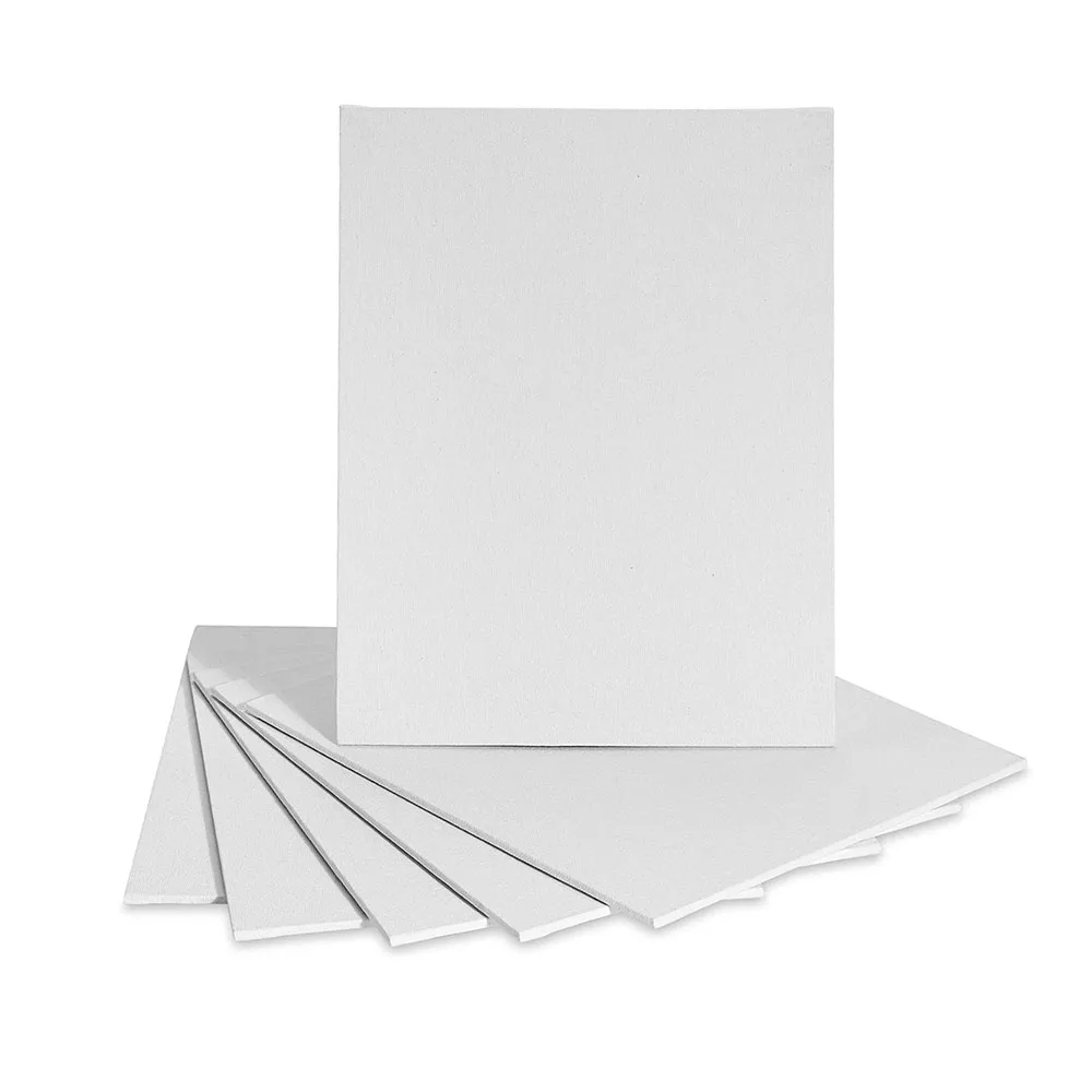 6 Pack 8x10inch Triple Primed 100% Cotton Painting Canvas Panel Boards for Painting