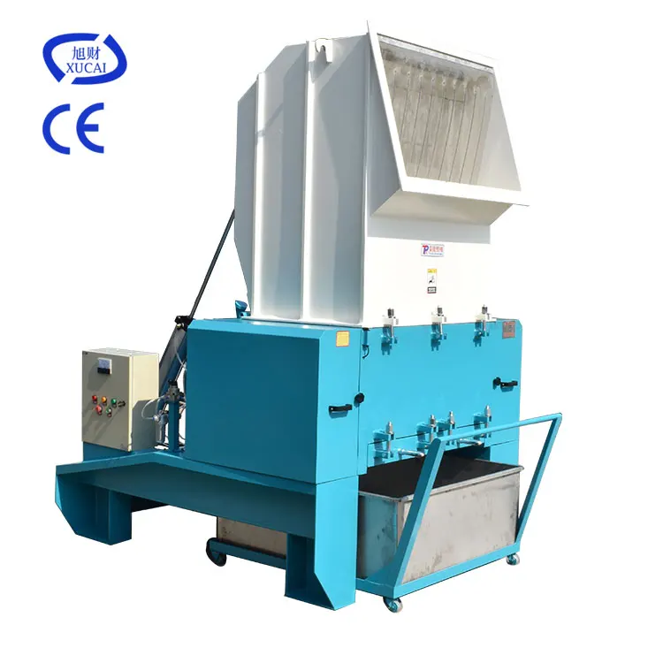 Recycle hard plastic scrap crusher 30kw rubber tire shredder fabric crushing machine