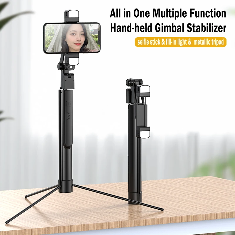 Mobile Phone Handheld Gimbal Stabilizer Video Shooting Balance Steady Selfie Stick Tripod Anti-Shake Selfie Stick  K30