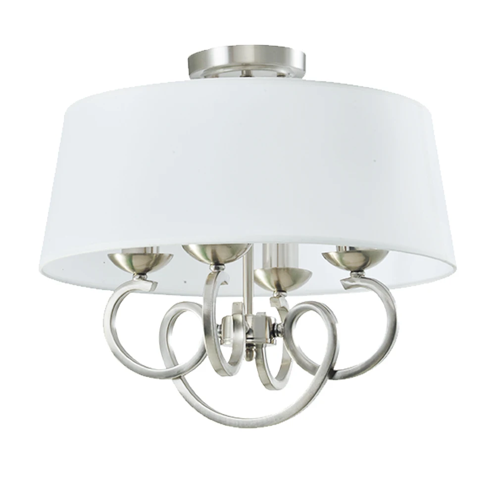 Luxury fancy ceiling chandelier Aluminum with Acrylic lampshade LED/E26 bulb flush mounted for living room bedroom