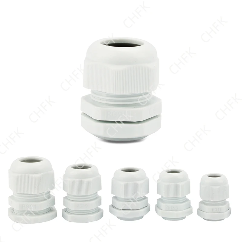 Plastic wire protection compression explosion proof waterproof nylon flexible cable gland