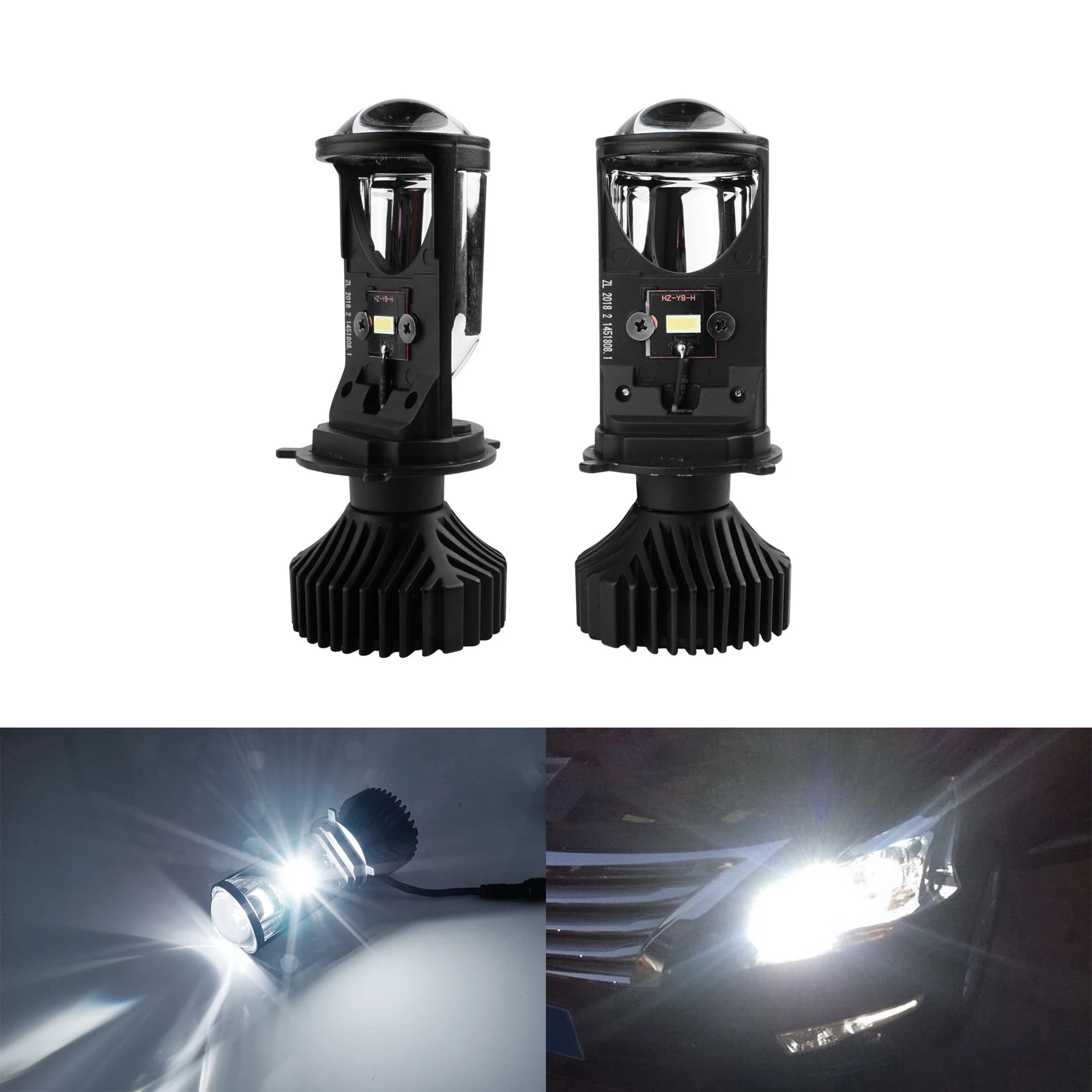 Супер яркий Y6D LED bi-led объектив проектора H4 Автомобильные фары лампы Свет для автомобиля