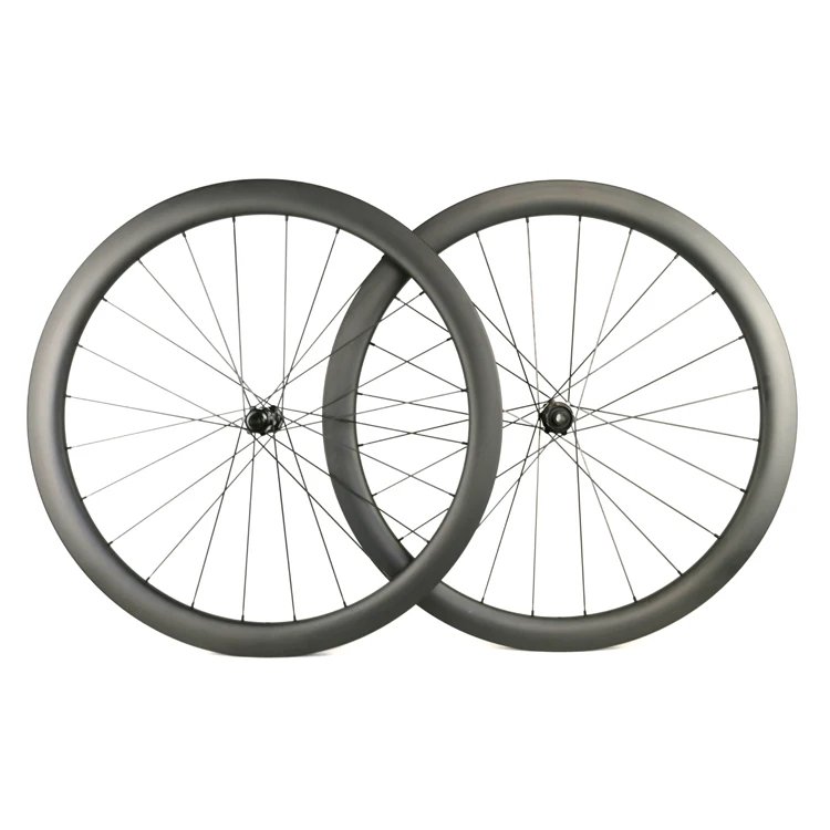 700c Carbon Rims Road Bicycle 45mm Clincher Tubeless Ready Disc Brake Carbon Bike Rims