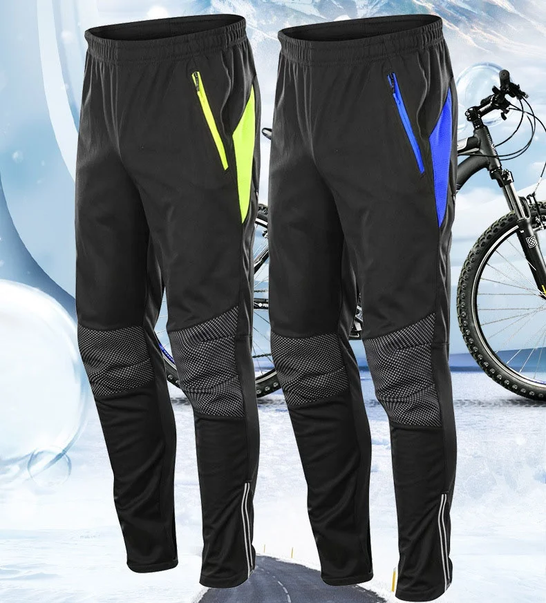 Custom Reflective Winter Thermal Cycling Pants Thermal Mountain Bike Pants Cycling Trousers MTB Bicycle Cycling Pants