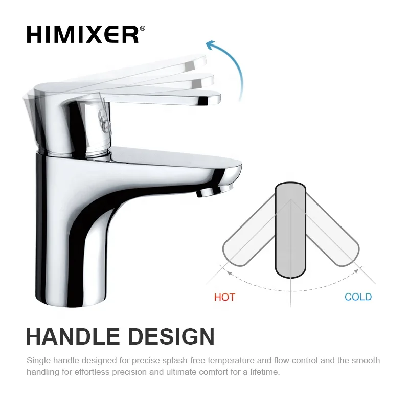 HIMIXER small MOQ CUPC single handle toilet faucet wall mounted brass basin faucets