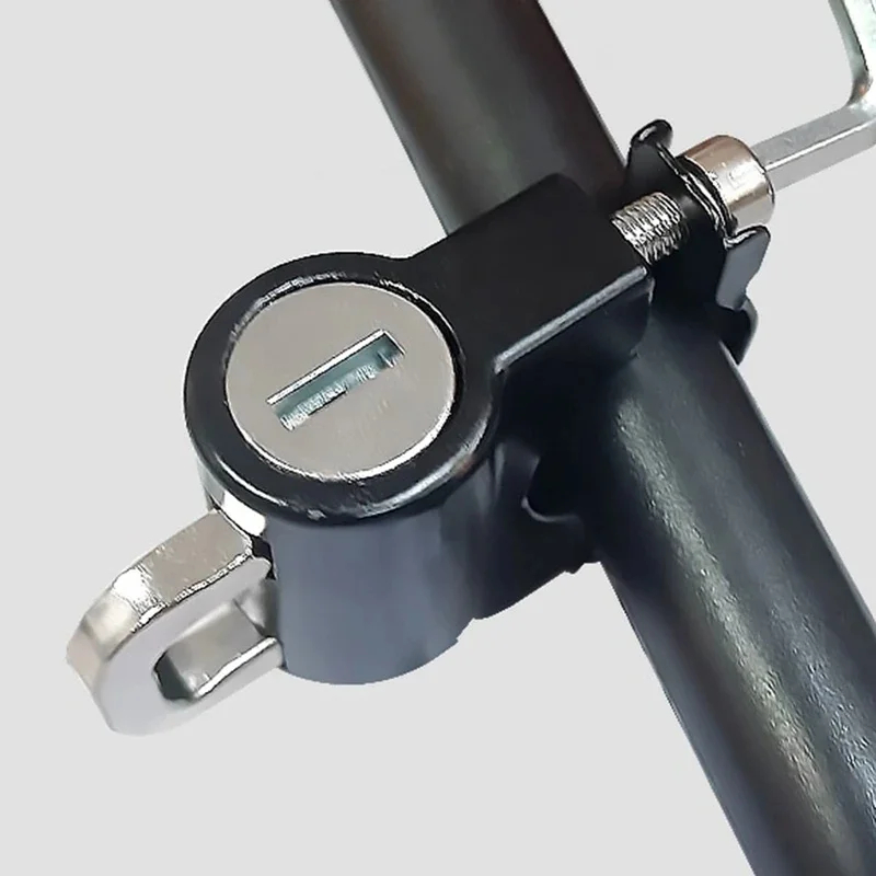 YOUME Universal Motorcycle Helmet Lock Bicycle Helmet Locks with 2 Keys Anti-Theft Security Helmet Lock for 22-24mm Handlebar