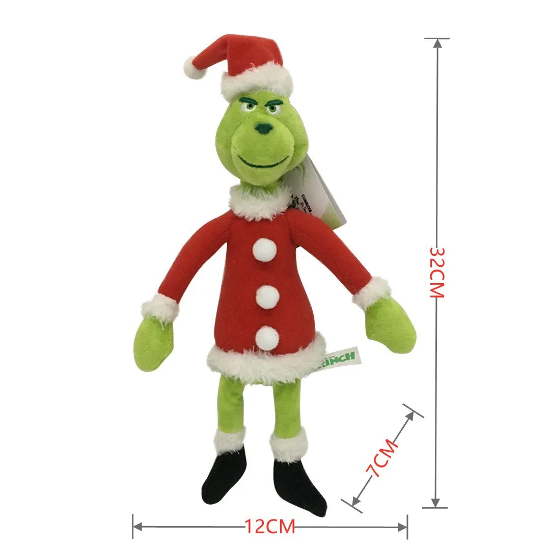 Promotional Wholesale Grinch Stuffed Animals Kids Birthday Christmas Gifts Cute Grinch Plush Toys for Children