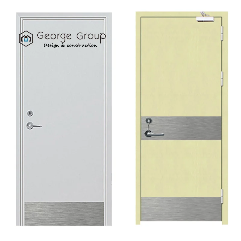 house high quality steel fireproof internal exit fire rated resistant doors