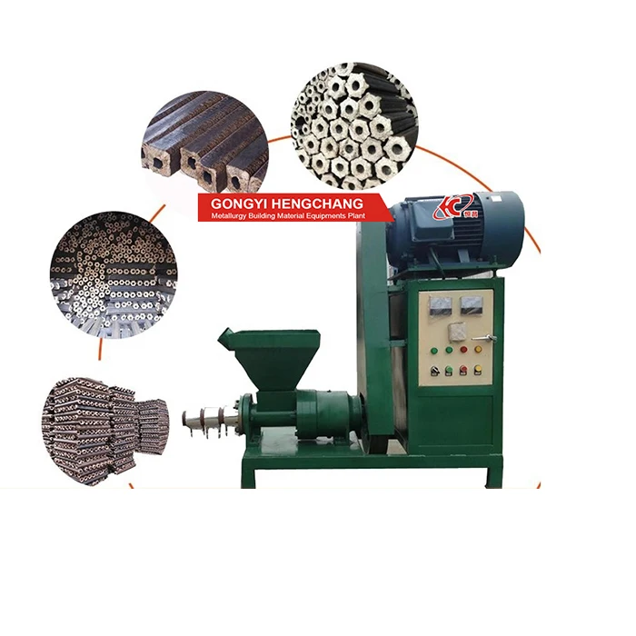 Factory Supply Wood Biomass Waste Sawdust Briquette Charcoal Making Machine for Sale