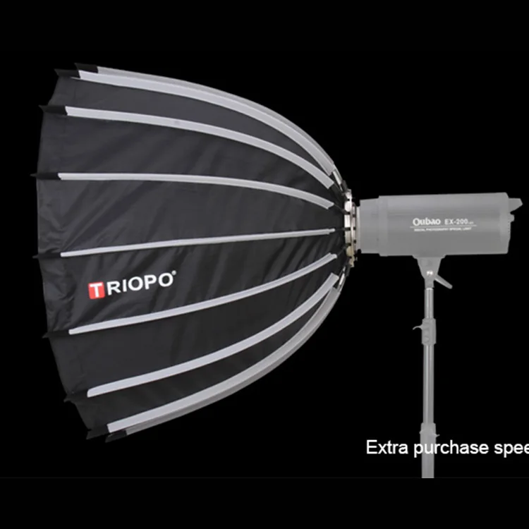 professional 16 rib 90cm deep photo studio parabolic softbox with bowens mount