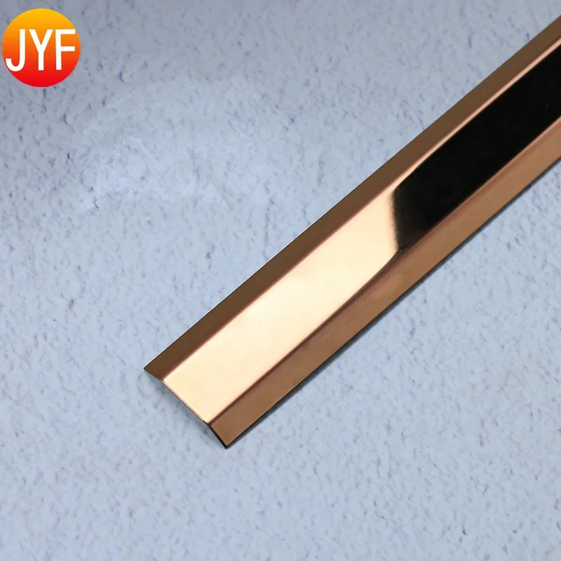 CL106 Stainless Steel Finishing Edge Trim Wall Trim Decorations Metal Flexible Stainless Steel Mirror Decorative flat trim
