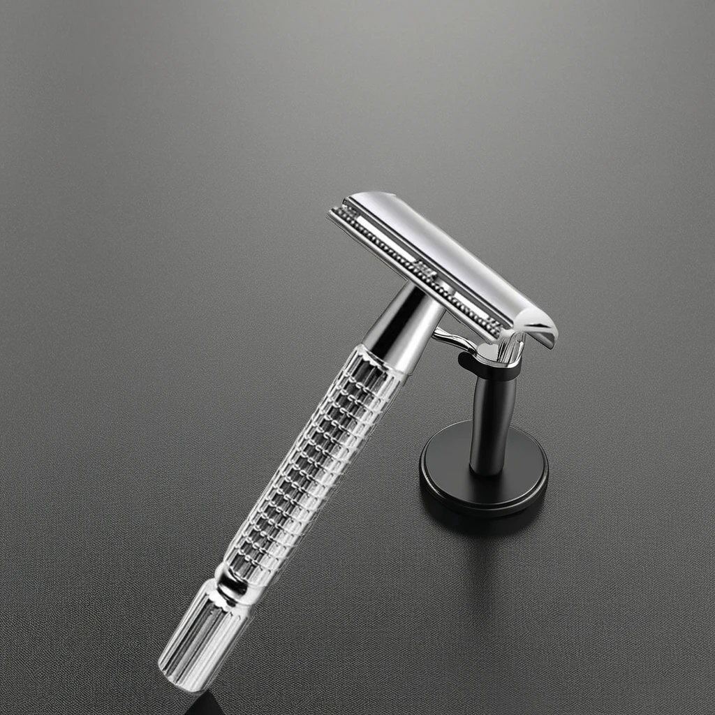 2024  Old Style Razor Rotatable Metal Handle Multi-Functional Knife Environmentally Friendly Blade Shaving Tool Shaving Blades