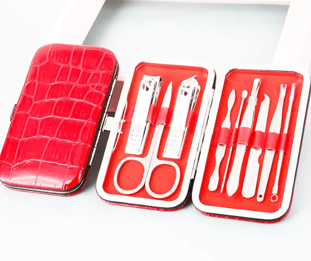 professional nail tools disposable 7 pcs manicure set pedicure kit nail clipper set