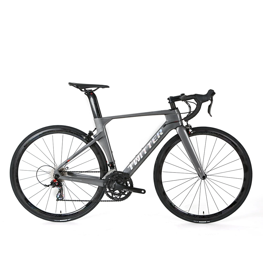 New arrival Twitter carbon fiber road bike 700c wheel size RS-22 groupset road bicycle with V brake
