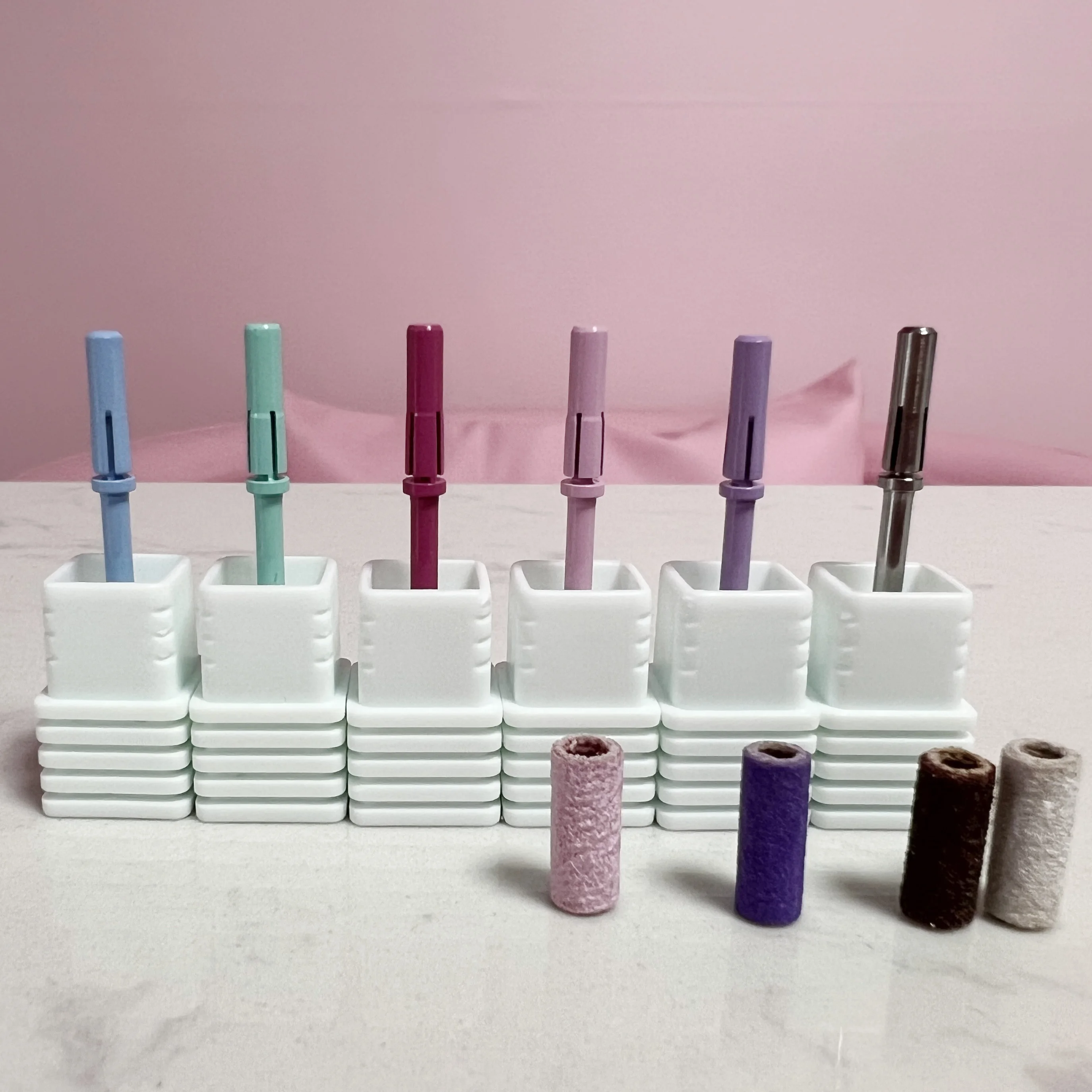 High Quality Professional Manicures and Pedicure 3mm Extra Long Small Sanding Bands Colorful Super Long Polisher Sanding Bands