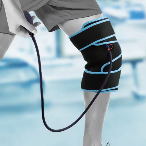 Cryotherapy Knee Wrap Compression Support Air Pump Ice Pack Knee Pain and Swelling in Knee Injuries