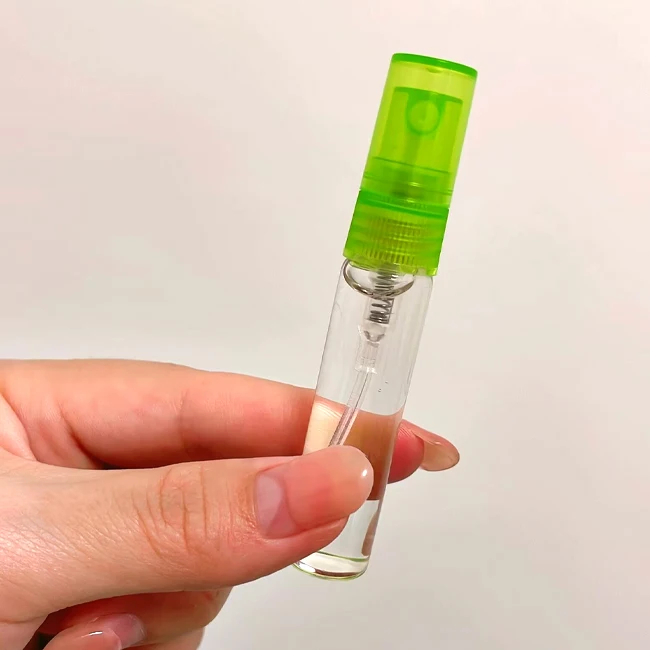 empty clear 3ml 5ml 10ml Portable Glass Spray Bottle perfume bottle small spray glass bottle thin