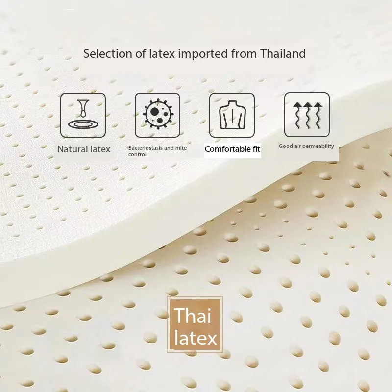High quality Thai natural latex memory cotton breathable collapsible latex mattress for sleeping on the bed