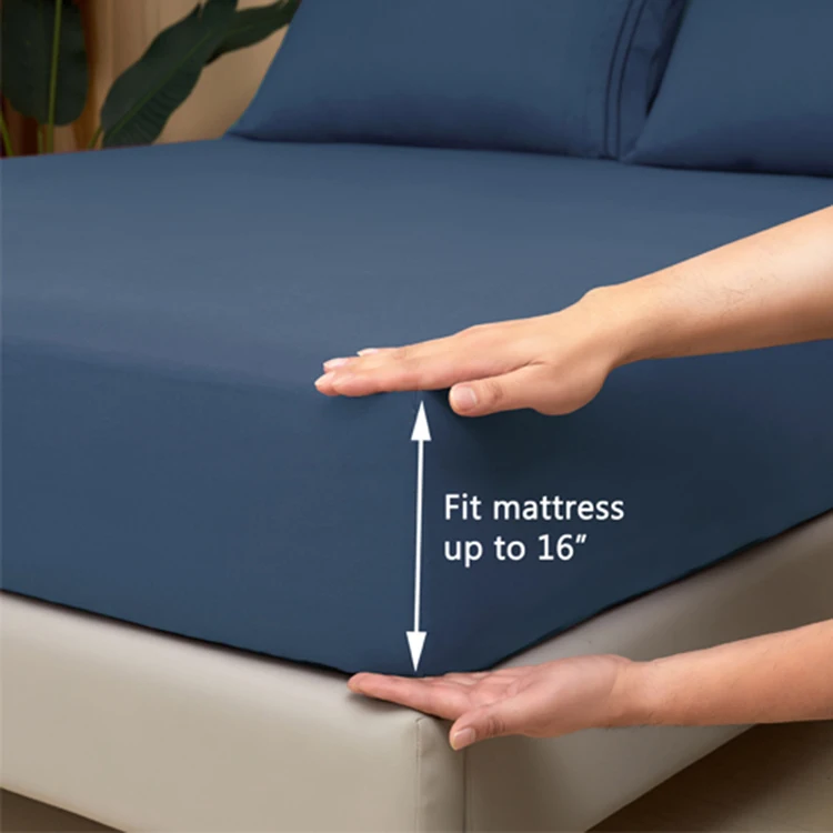 Hot selling ultra soft bed sheet set microfiber bed cover fitted sheet