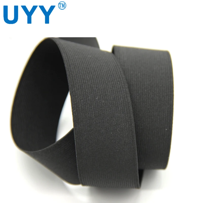 
Color Decorative Polyester Black 3cm Elastic Band for Clothing 