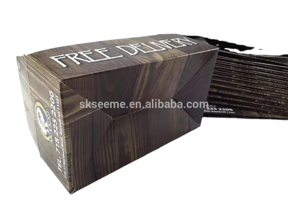 Custom take-away fried chicken nuggets packaging box food packaging box
