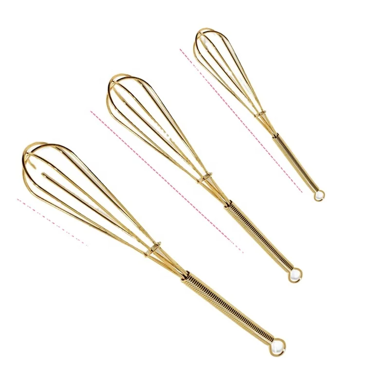Kitchen tools 4 5 7 9 Inches mini wire whisk for gold