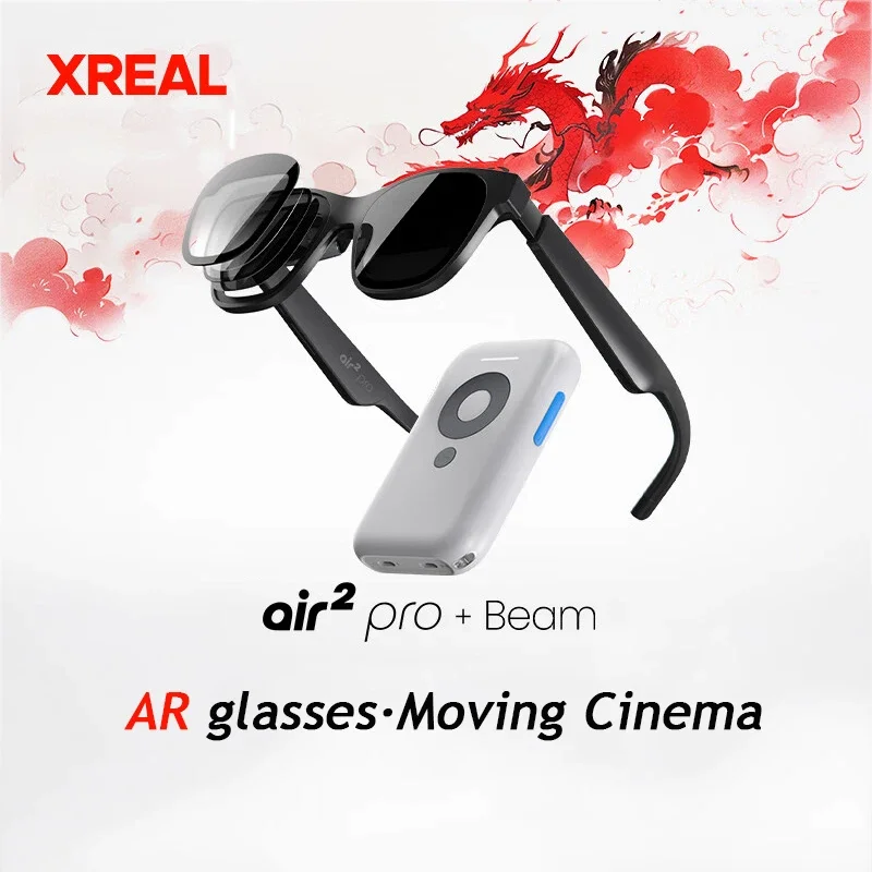 XREAL Nreal Air 2 Pro smart glasses HD 130 inch space giant portable cinema 1080p view VS Rokid Max glasses