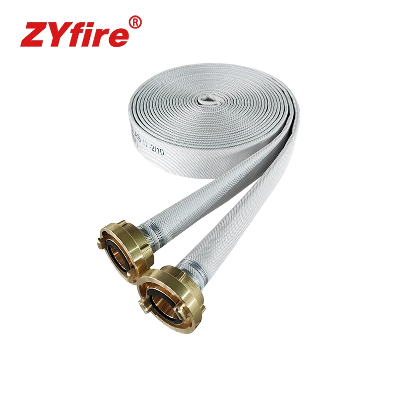 ZYfire High Pressure Firefighting Equipment Flexible 3 Inch Layflat fire epdm hose Approved by MED
