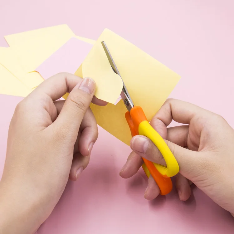 back to school 5.25 inch assorted colors easy to grip soft touch handle blunt tip kid scissors