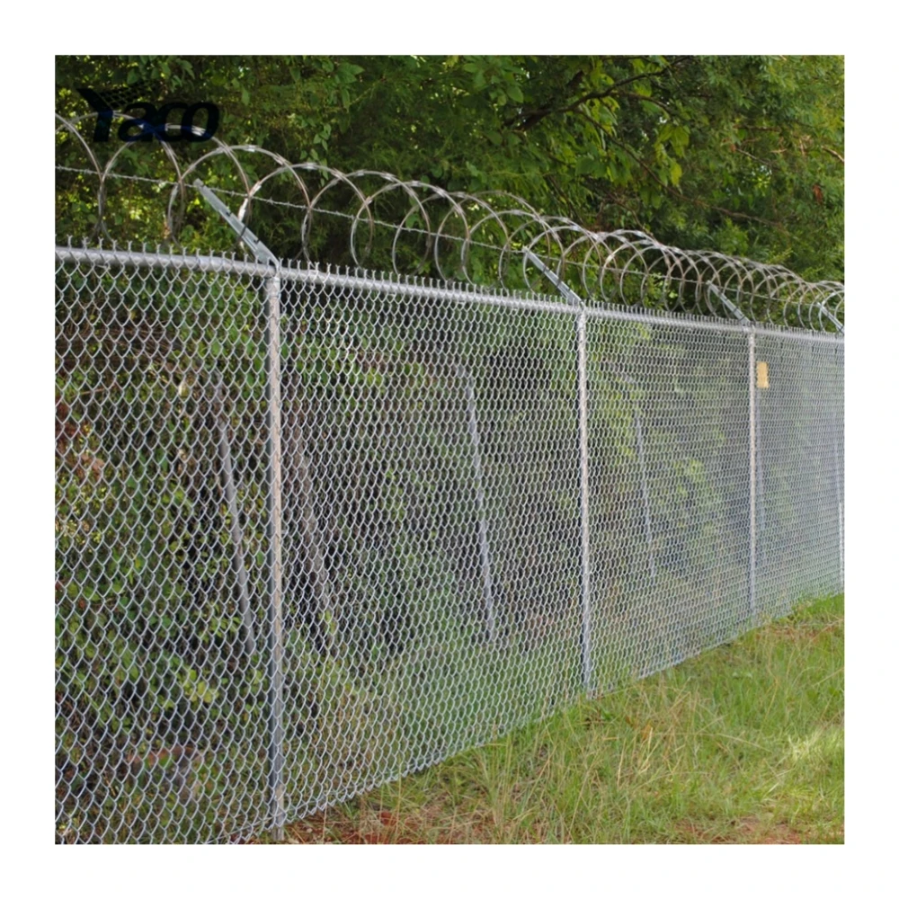 6FT 8 Feet Tall X 50 Feet Long Galvanized Metal Wire 2'x 2' Farm Fencing Chain Link Fence