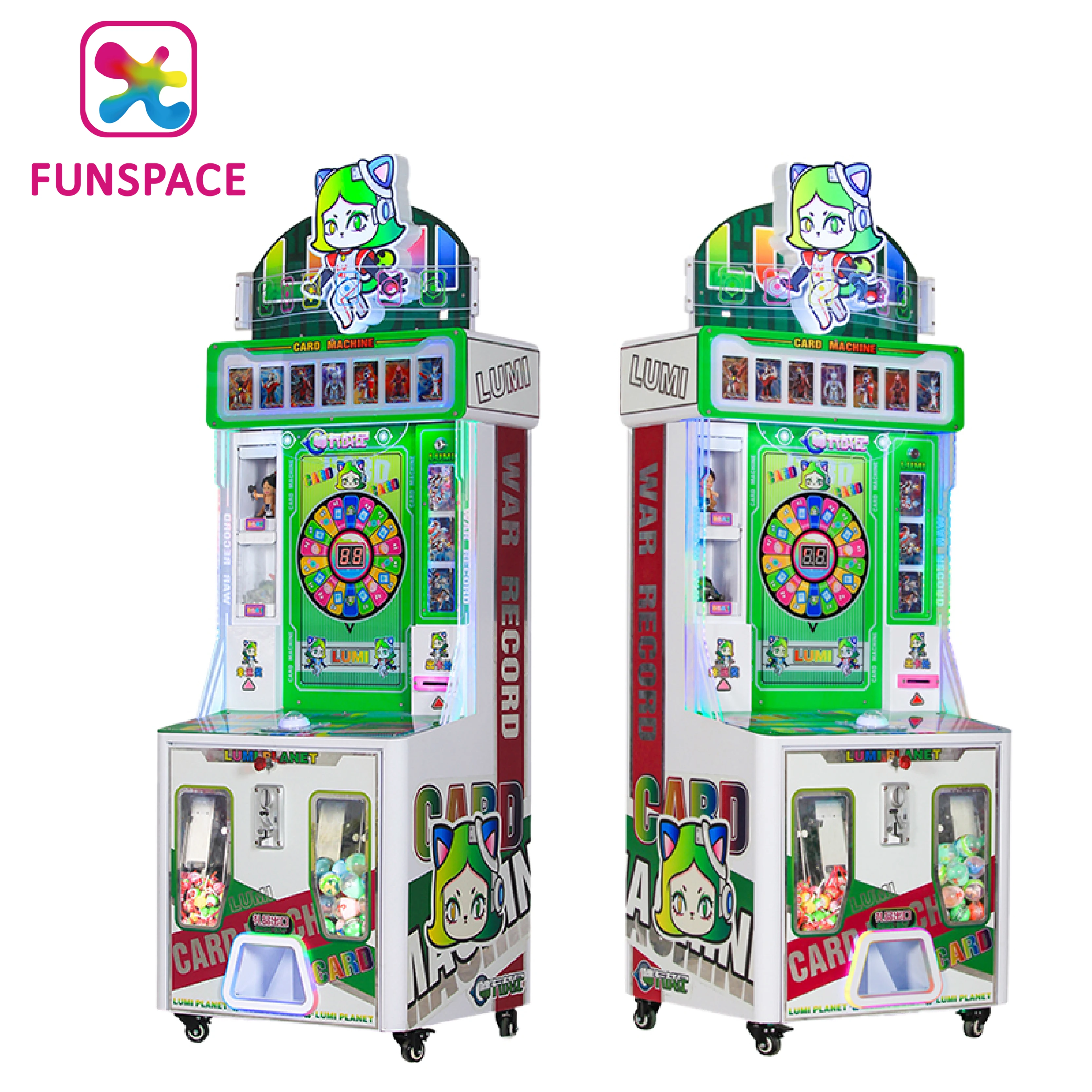Factory Wholesale Coin Operated Arcade Spinning Disc Game Exchange Ultraman Cards With Capsules Gift Machines