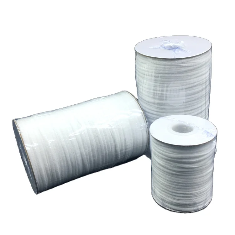 3mm Soft Factory Round Elastic Earloop for Face Mask elastic band