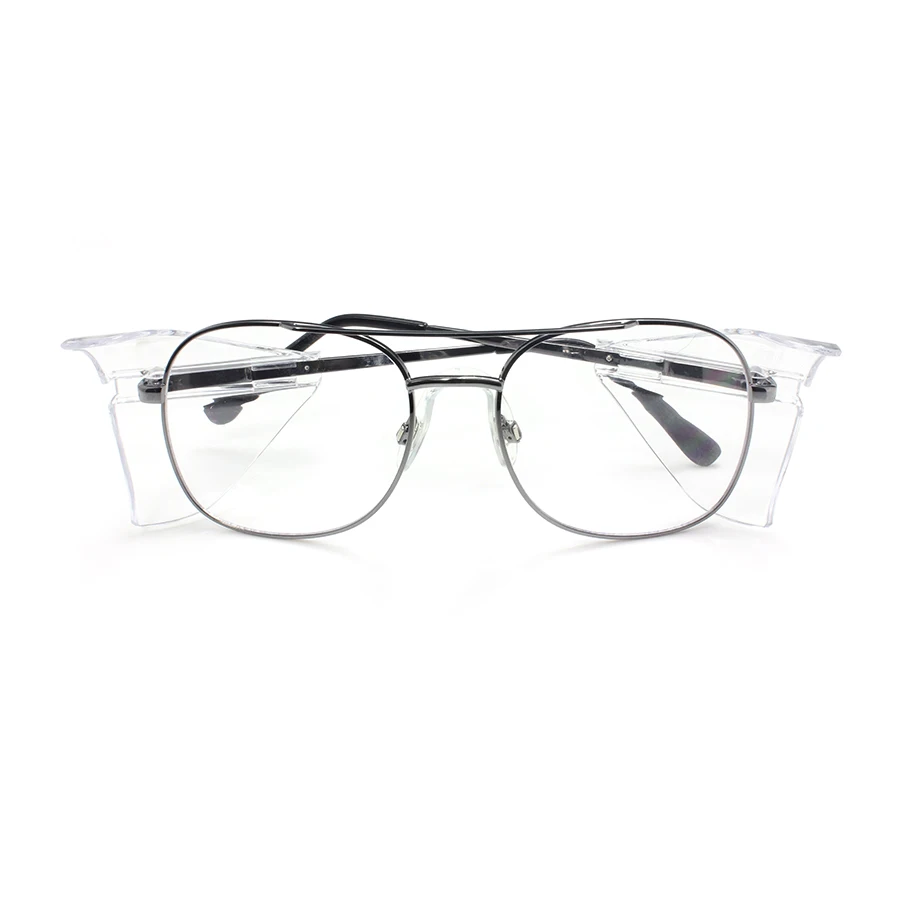 Metal Frame High Impact Vented Side Shield Safety Glasses Transparent Scratch Resistance Personal Eyewear