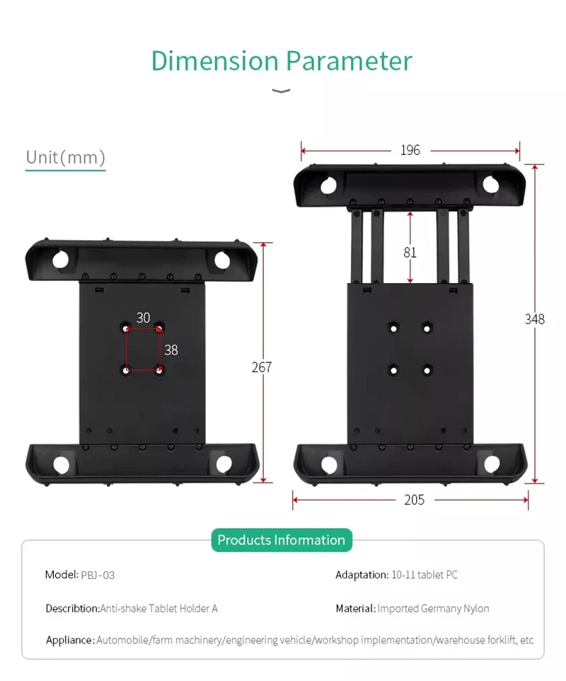 12 inch headrest tablet mount metal bracket threaded screw down ball base round pattern custom pc holder for ipad stand 360