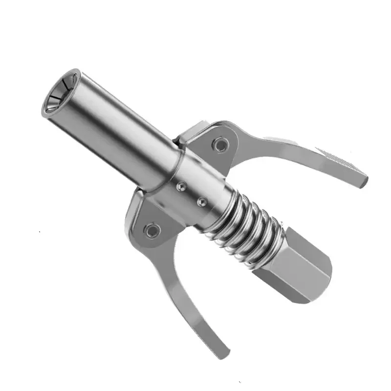 Snbo Compatible Strong Lock-on 1/8 Greases Gun Sharp Nozzle 6 Jaws Double Handle Coupling End Connector