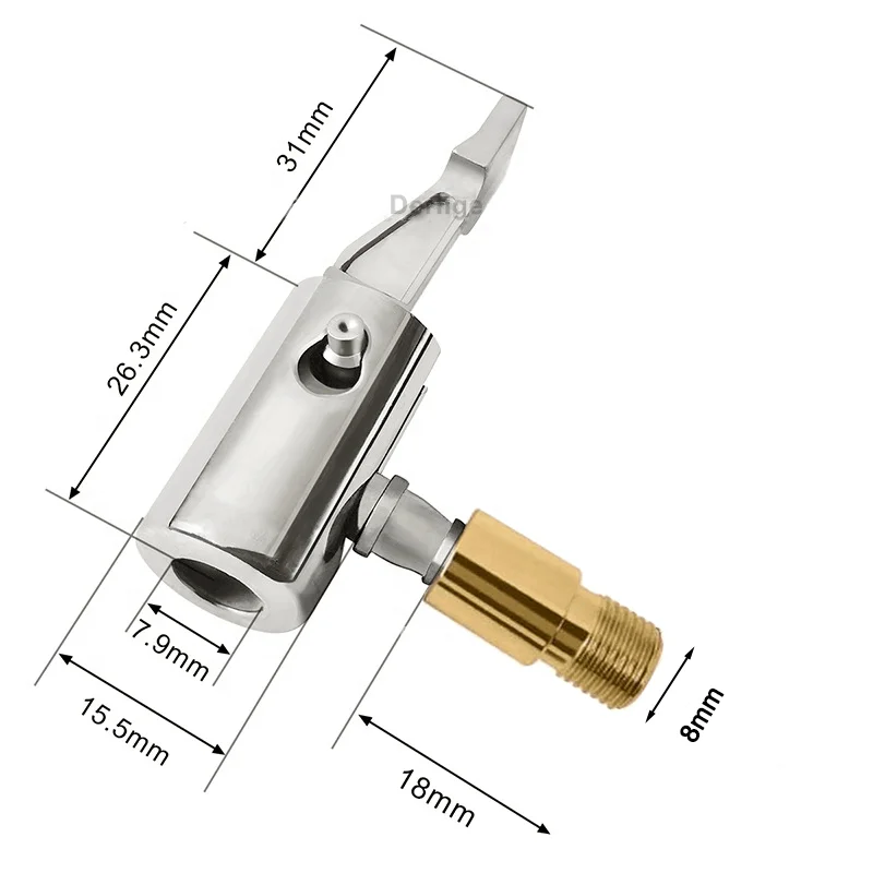 Portable Inflatable Pump Connector for Car Tire Air Chuck Compressor can be deflated Tire Inflator Tire Chuck for Hose Repair