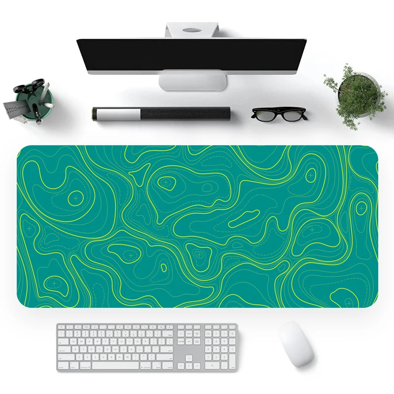 Manufacture Large Stripe Computer Mouse Pad Custom Anti-Slip Rubber Gaming Mouse Pad